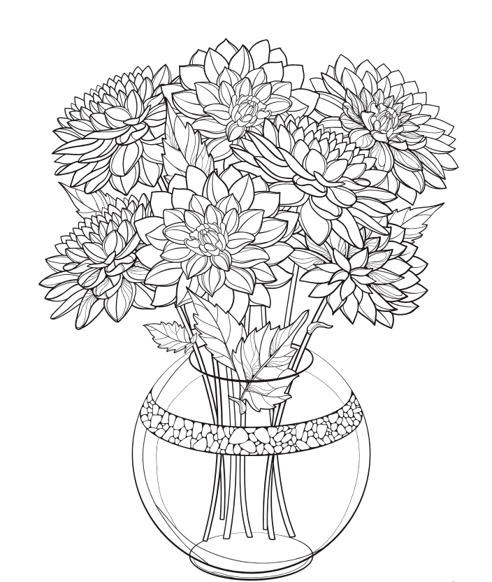 Libro Floral Infantil para Colorear 2