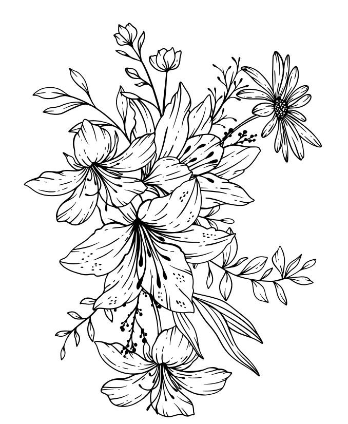 Libro Floral Infantil para Colorear 4